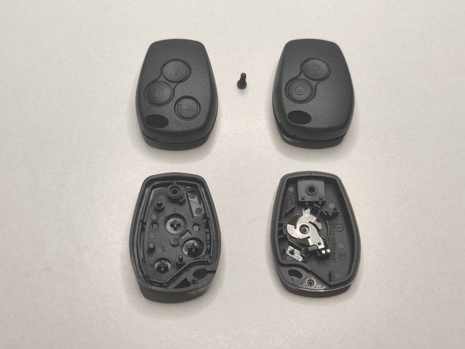 Carcaça Chave Comando Renault Clio III Kangoo Master Trafic Twingo Dacia Sandero Duster Logan 2 3 Botões Parafuso Novo