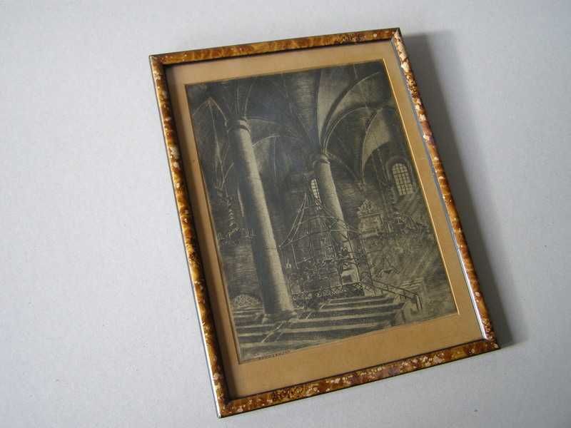 Miedzioryt - Bima ,Stara Synagoga -Wł. Zakrzewski sygn.