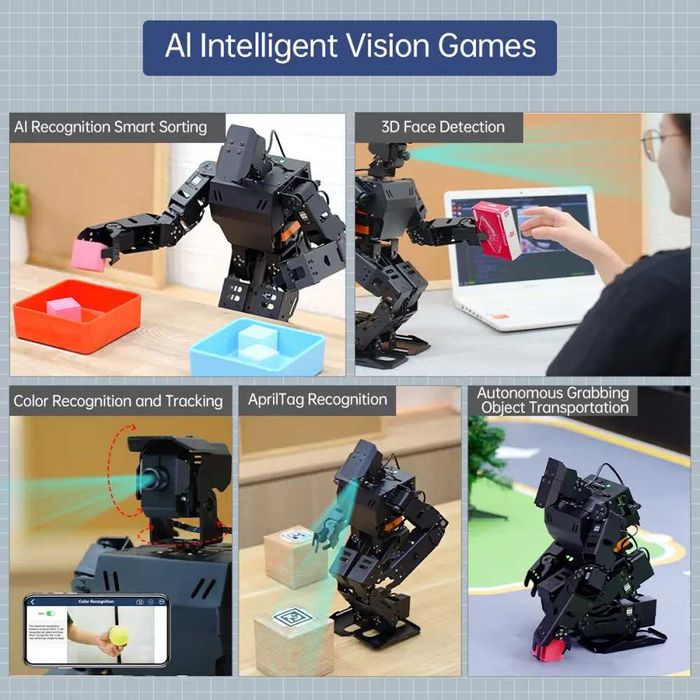 Hiwonder AiNex ROS AI Robot Humanoidalny + Raspberry Pi 4B 8GB – IDEALNY