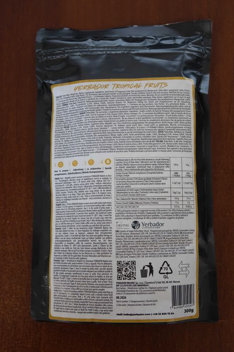 Suplement diety Yerbador Yerba Mate owoce tropikalne 300g