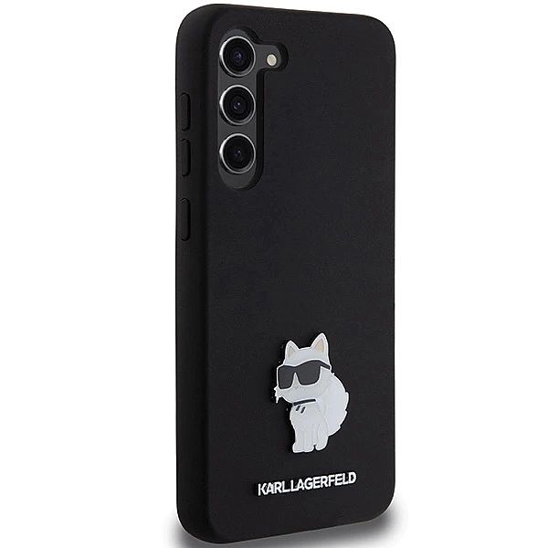 Etui Karl Lagerfeld Silicone Choupette Metal Pin na Samsung Galaxy S24