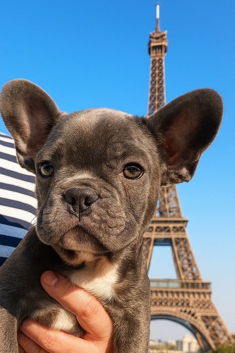 Щенки французского бульдога.