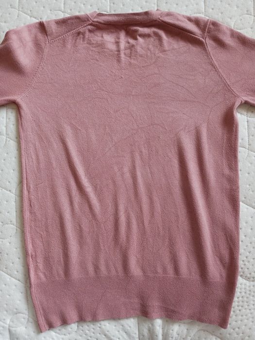 Zara pudrowy róż bluzka sweterek. Rozm. S
