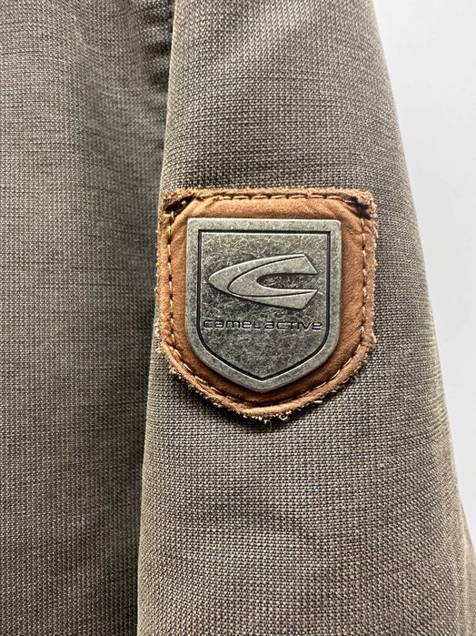 Camel Active kurtka męska 48 płaszcz oliwkowy bawełna vintage