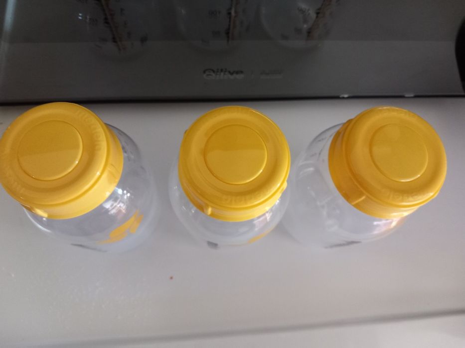 Frascos medela leite materno