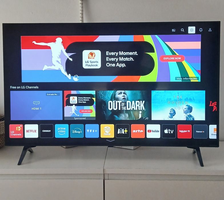 LG NANOCELL 43"faço entrega incluída no valor como nova 1,09m SMARTV 4K SUPER CORES