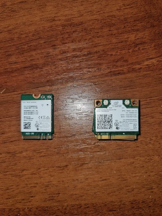 Wi-fi+BT Wireless-AC 8260ngw, Intel Dual Band Wireless-AC 7260, Sierra Wireless 4g AirPrime EM7305