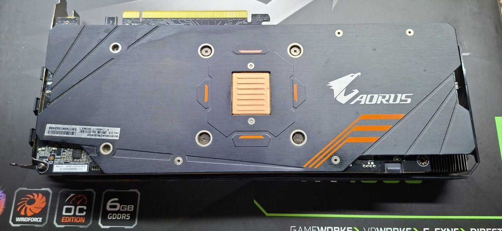 Placa gráfica Gigabyte GTX 1060 Windforce  Aorus 6gb