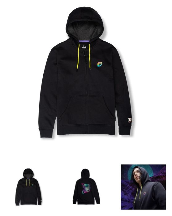 Bluza z kapturem rozpinana roz. L