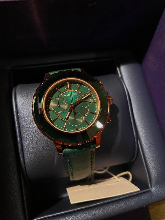 Swarovski Octea Lux Chrono 5452498 zielony – pudełko, jak nowy