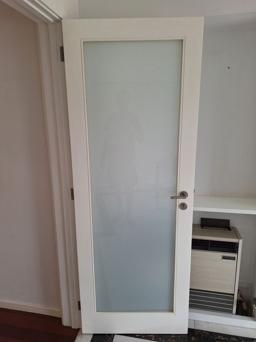 Portas madeira lacadas branco