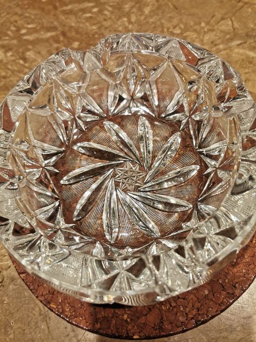 Popielniczka krysztalowa PRL