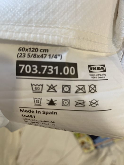 Berço IKEA + colchão + protetor