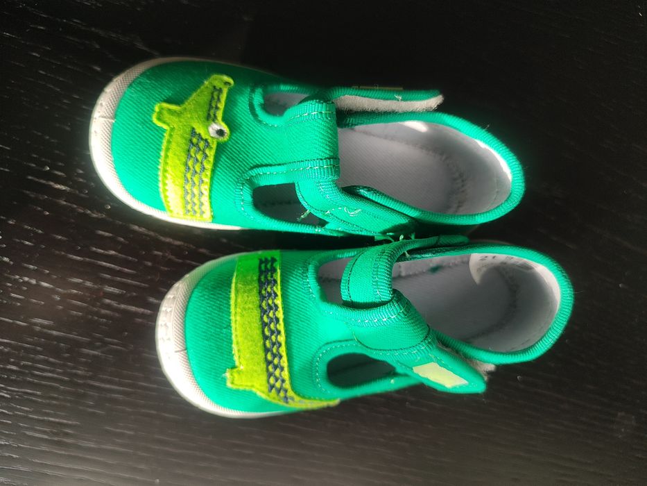 Nowe kapcie Befado r. 21 (13,5 cm) – bawełniane, na rzepy