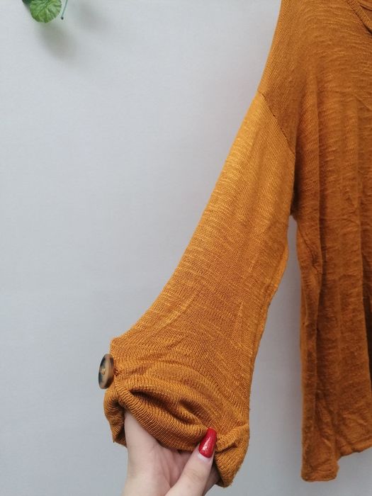 Camisola Mostarda de Malha Fina