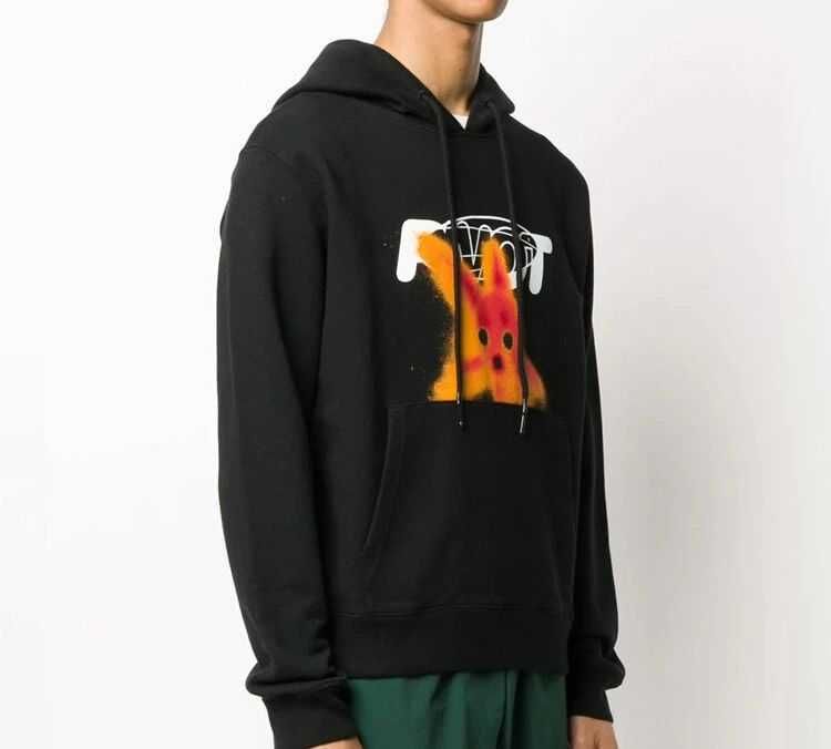 Off White slim fit Pivot fish hoodie