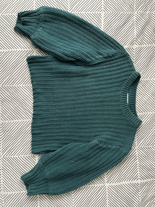 Sweter damski zielony sweterek Reserwed S