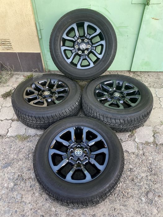 Колеса ОРИГІНАЛ диски Toyota land Cruiser Prado 150 120 Hilux Lexus GX R18 + шини 265 60 18 Bridgestone Dueler H/T 684 II