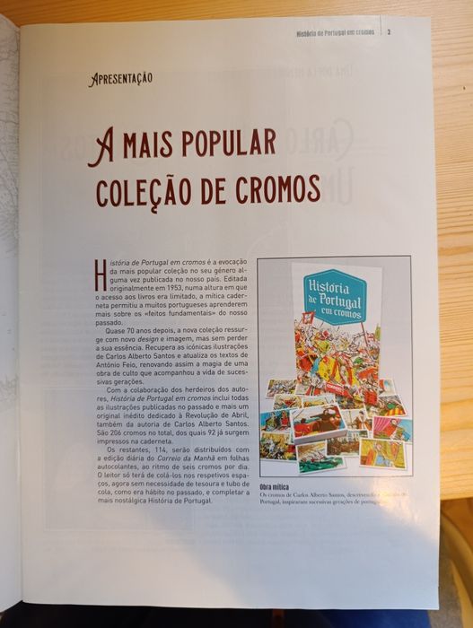 Caderneta "História de Portugal em cromos"