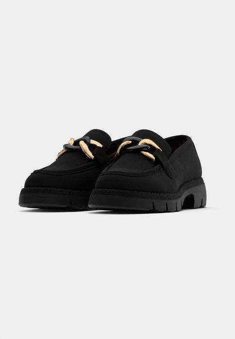 Anna Field 37 Buty Damskie Czarne Loafersy Półbuty Wide Fit T1529