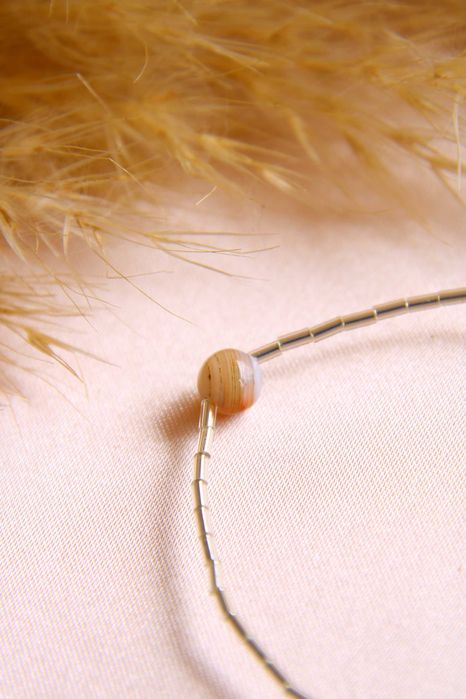Bransoletka z agatem | rękodzieło, handmade