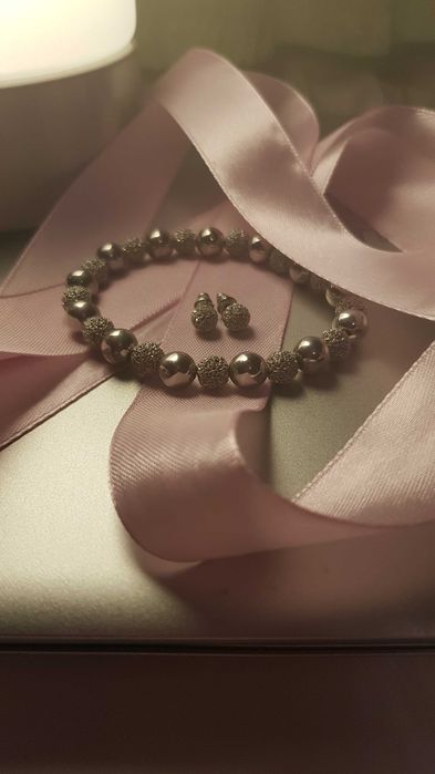 Браслет, сережки комплект. Прикраси, біжутерія, святкова