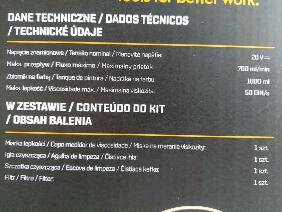 HIT Akumulatorowy agregat malarski pistolet do malowania + akcesoria