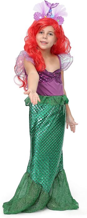 Kostium Księżniczki Syrenki dla Dziewczynki Rozmiar 3-4 Lata