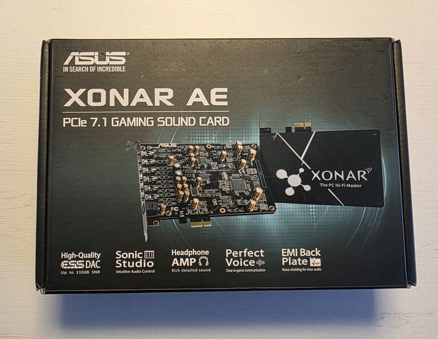 Asus XONAR AE PCIe 7.1 Gaming Sound Card (karta dźwiękowa)