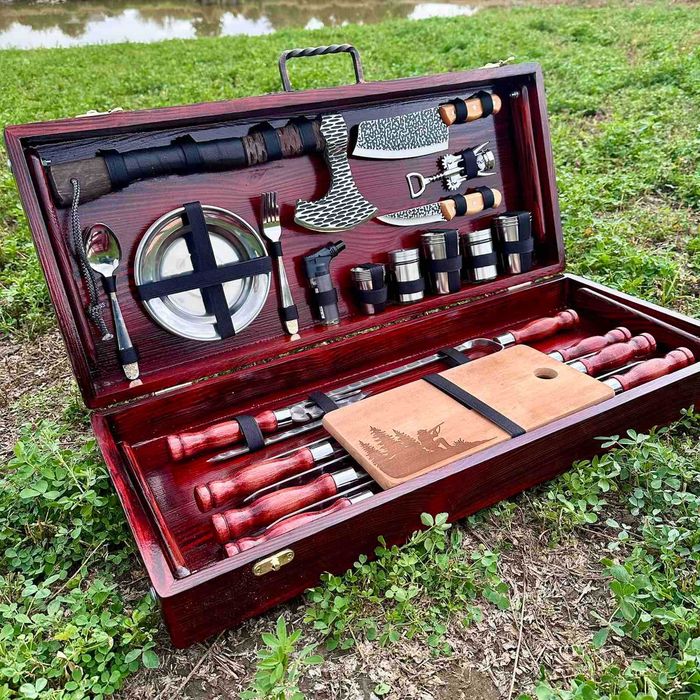 Подарунок який здивує всіх! Подарок набір шампурів у кейсі! Шампура!