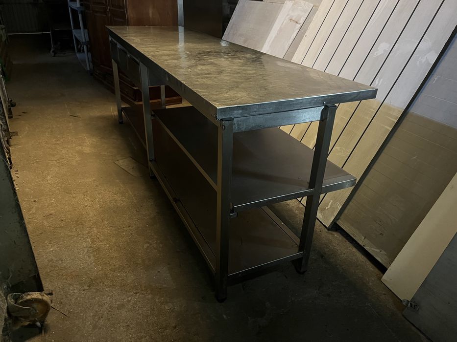 Escaparate Movel em inox com 3 gavetas 2.50mt