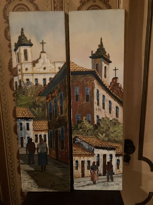 Telas pintadas à mão