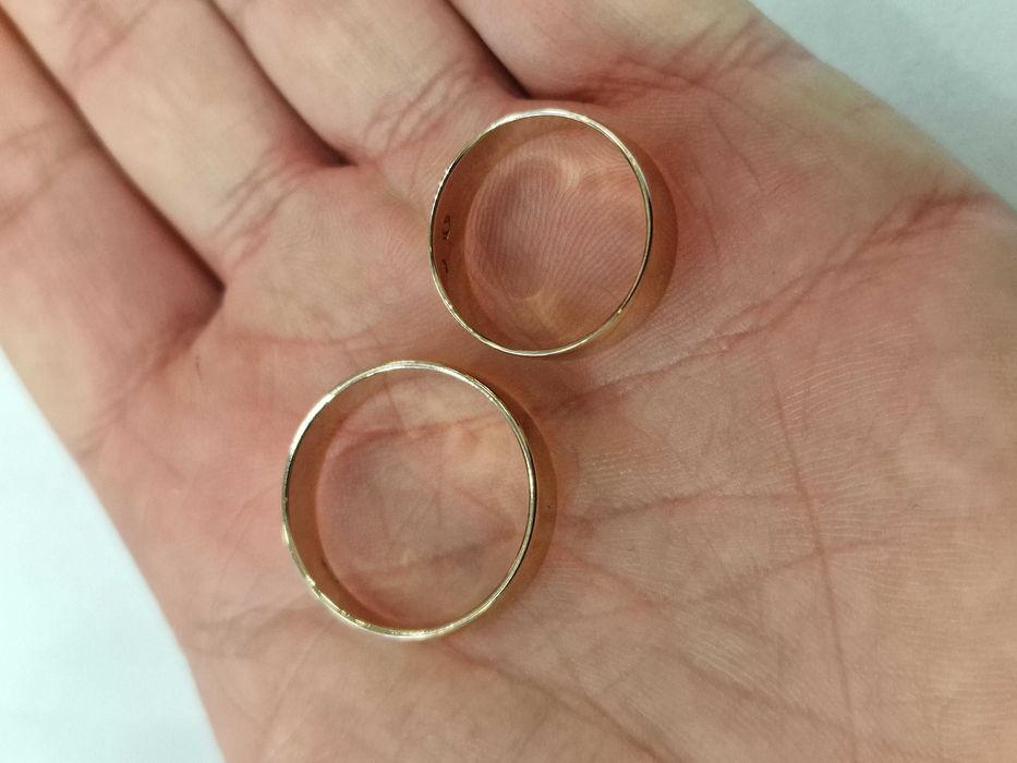 WARMET! Złote obrączki/ komplet/ 585/ 7.54 gram/ R16 / R23