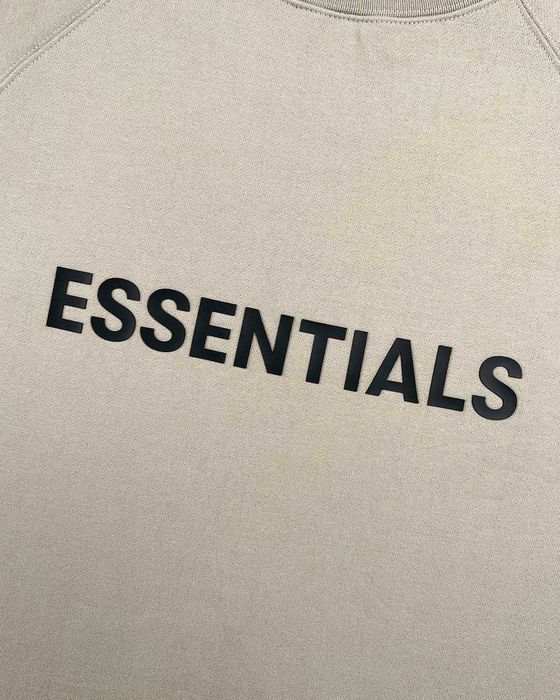 Світшот Fear Of God Essentials Crewneck Pullover Sweatshirt Black \ Cement \ Alfalfa Sage \ Taupe \ Buttercream \ White