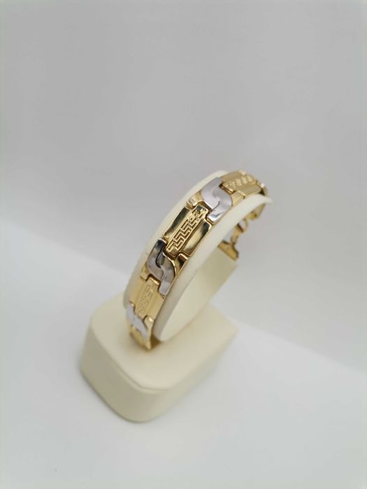 Złota bransoletka 2 kolory.