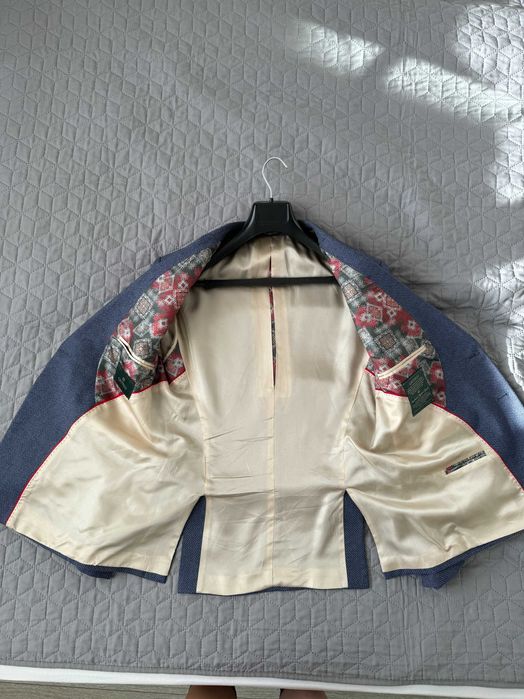 Чоловічий синьо-сірий костюм італійської фірми GIOTELLI