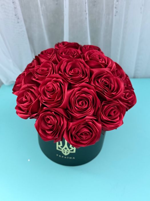 Букет з атласної стрічки