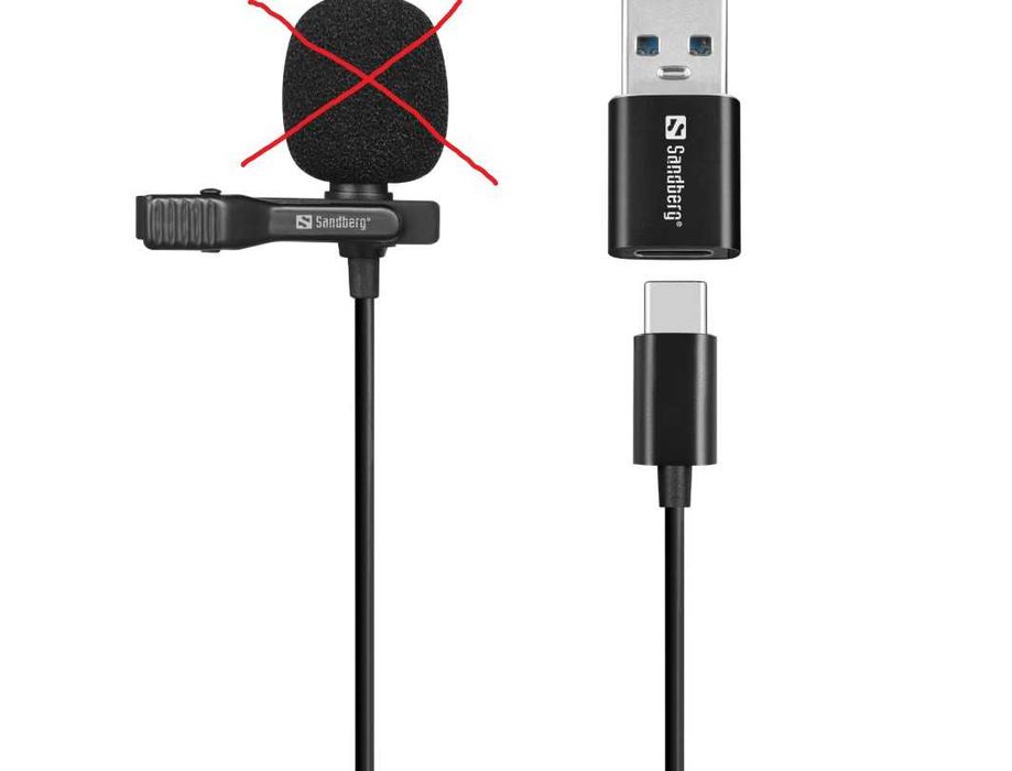 Mały Mikrofon Sandberg Streamer USB Clip model 126-40