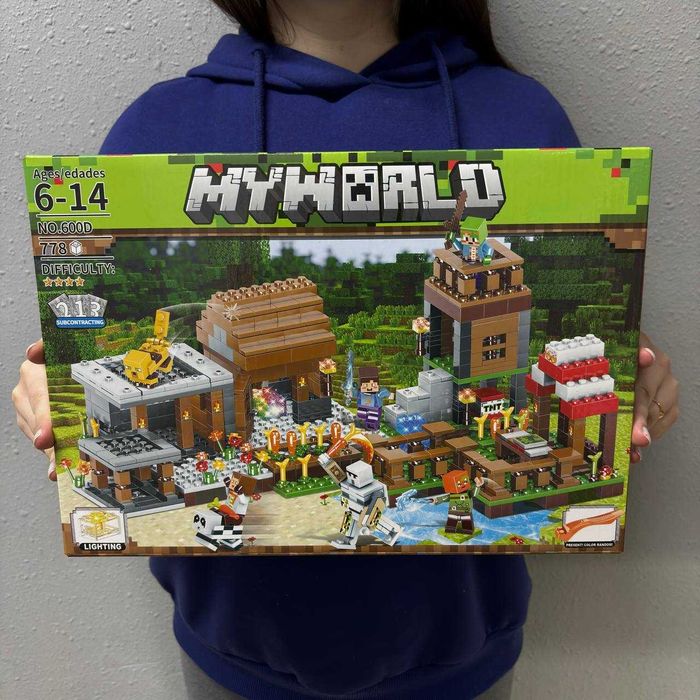 Лего Майнкрафт село конструктор 778 деталей minecraft my world lego