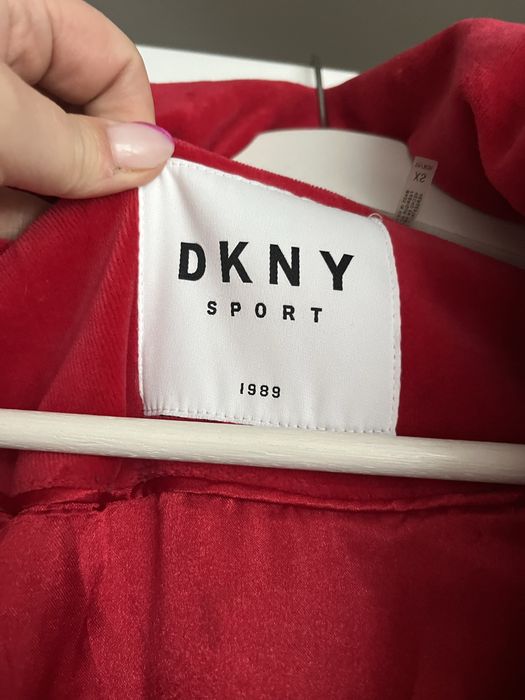 DKNY kurtka damska welurowa