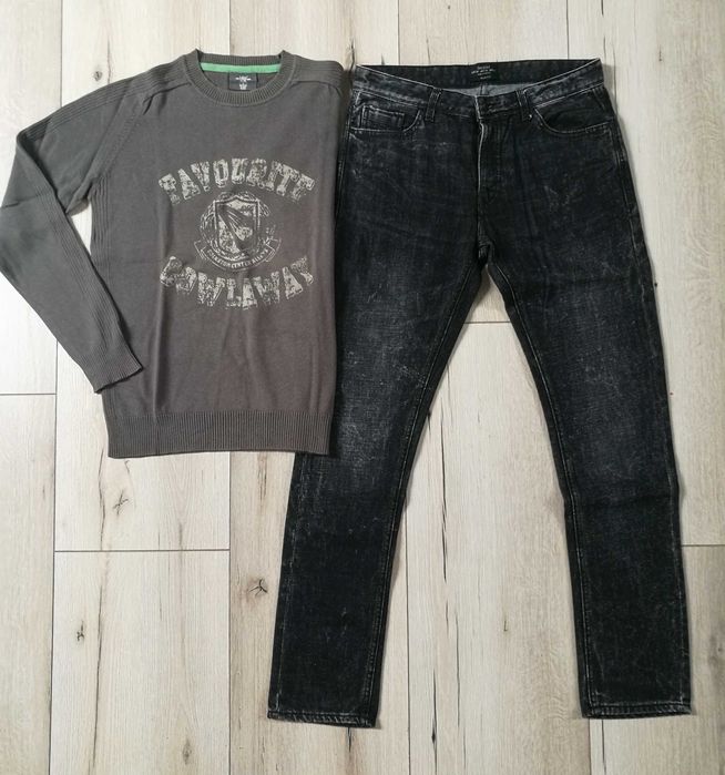 Męski bawełniany sweter H&M LOGG