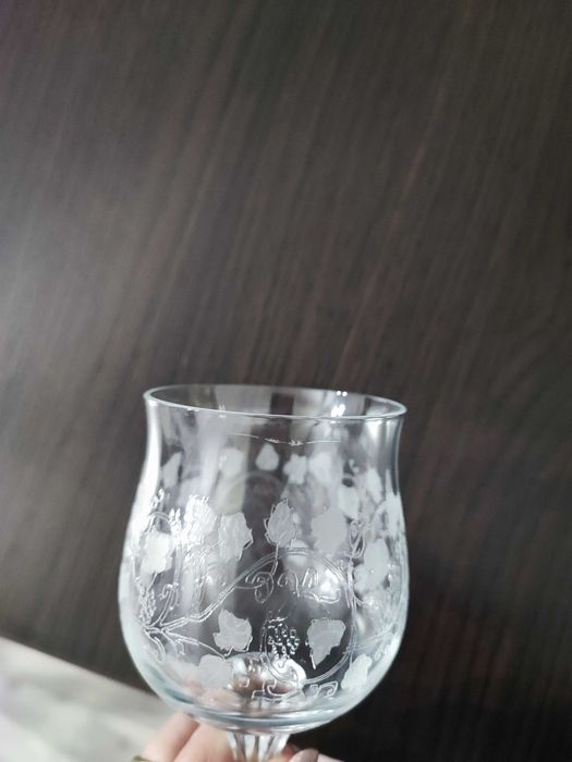 Kieliszki kryształowe do wina Bohemia unikatowe