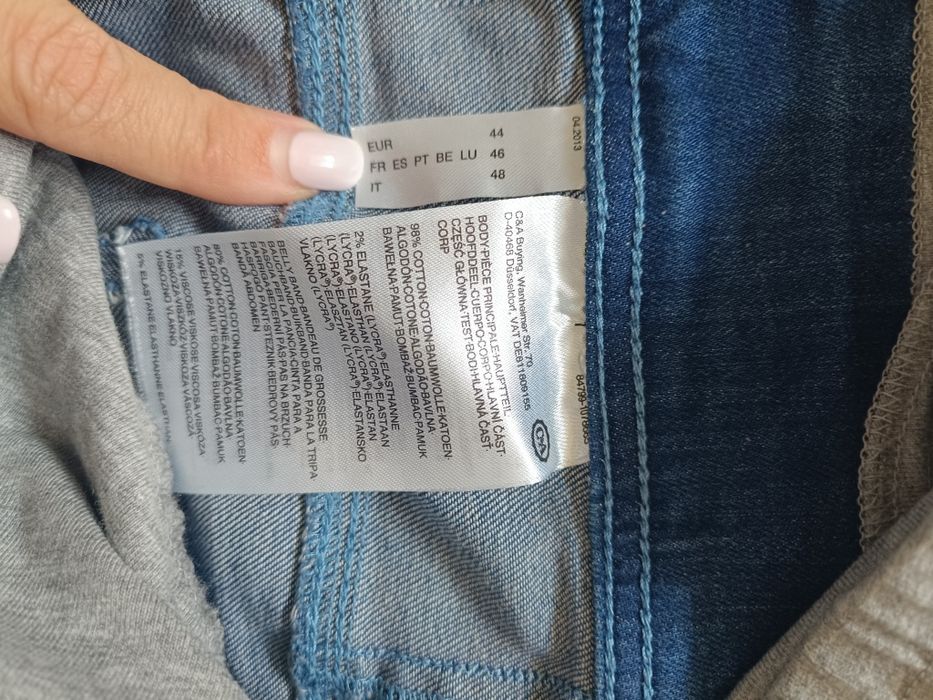 Spodenki jeansowe ciążowe 44 C&A
