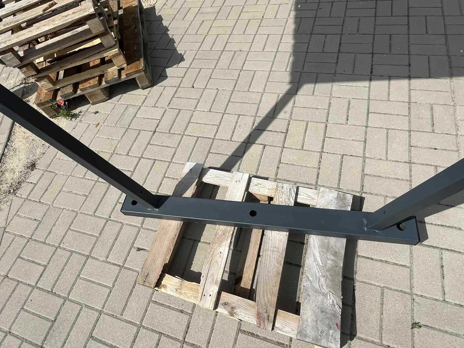 Wiata rowerowa - nowa 3x2,58 m, dwuspadowa, antracyt 7016