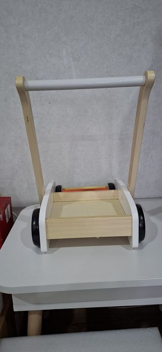 Дерев'яна каталка ходунці візок Little Town