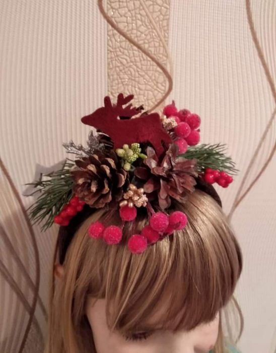 Обруч шишка, костюм шишка, ободок