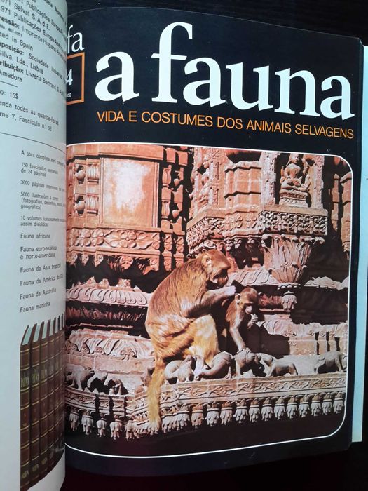 A Fauna - Vida e Costumes dos Animais Selvagens (capas)