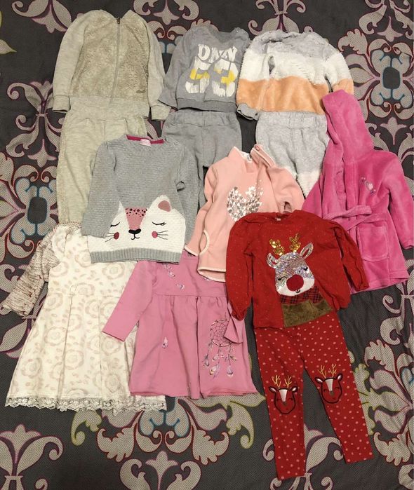 Пакет речей (9 шт.) для дівчинки віком 2-3 роки / лот дитячого одягу