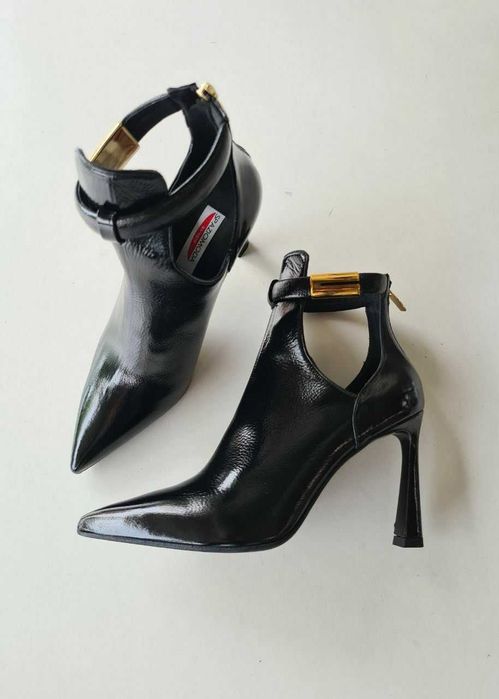 Botki skórzane włoskiej marki SPAZIO MODA