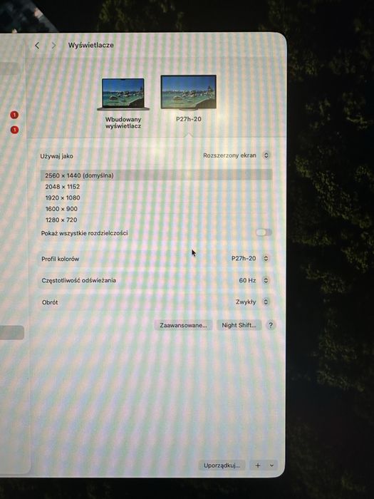 Monitor 27" Lenovo ThinkVision P27h-20 | 2K QHD 2560x1440 | IPS | USB-C | VESA 100x100